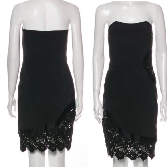 Alexis Strapless Lace Inset Mini Dress Size XS - Picture 1 of 7